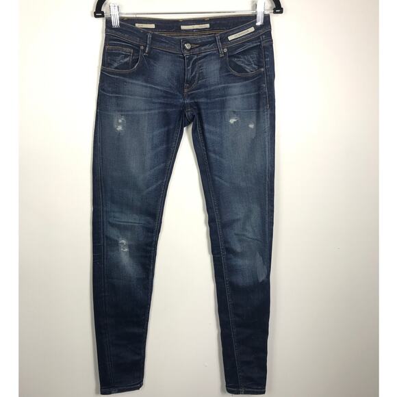 Don the Fuller Praga 27 Womens Y2K Revival Low Rise Denim Jeans Made Italy - Picture 1 of 16